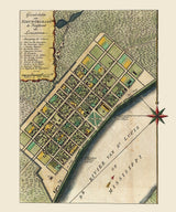1769 Map of New Orleans Louisiana
