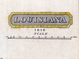 1816 Map of Louisiana