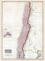 1816 Map of Chili