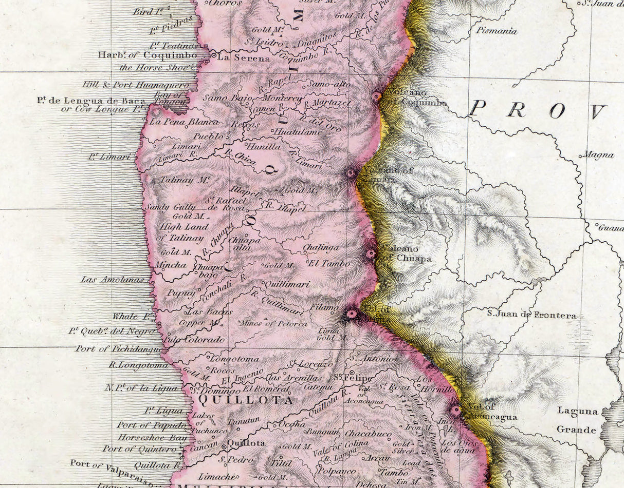 1816 Map of Chili