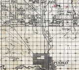 1920 Pioneer Oil Map Fountain Field El Paso and Pueblo County Colorado