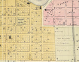 1889 Town Map of New London Waupaca County Wisconsin