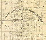 1899 Map of Gustavus Township Trumbull County Ohio