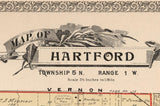 1899 Map of Hartford Township Trumbull County Ohio
