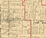 1899 Map of Hartford Township Trumbull County Ohio