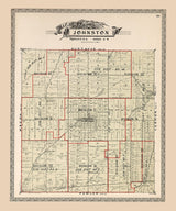 1899 Map of Johnston Township Trumbull County Ohio
