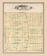 1899 Map of Mecca Township Trumbull County Ohio