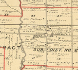 1899 Map of Mecca Township Trumbull County Ohio