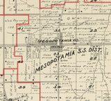 1899 Map of Mesopotamia Township Trumbull County Ohio