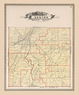 1899 Map of Newton Township Trumbull County Ohio