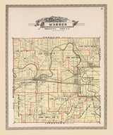1899 Map of Warren Township Trumbull County Ohio