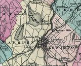 1873 Map of Androscoggin County Maine