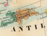 1844 Map of the Caribbean Sea