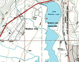 1994 Map of Washoe Lake Nevada