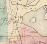1873 Map of Leeds Township Androscoggin County Maine
