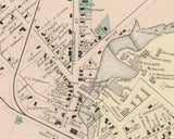 1873 Map of Mechanic Falls Androscoggin County Maine