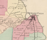 1873 Map of Poland Township Androscoggin County Maine