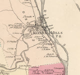 1873 Map of Turner Township Androscoggin County Maine
