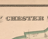 1875 Map of Chester Township Delaware County Pennsylvania