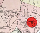 1910 Map of Columbia County Georgia