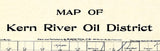 1900 Map of Kern River Oil Field Bakersfield California