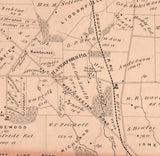1875 Map of Haverford Township Delaware County Pennsylvania