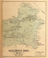 1879 Map of Spaldings District Montgomery County Maryland