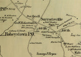 1879 Map of Surrats District Montgomery County Maryland