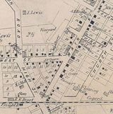 1859 Map of New Vienna Clinton County Ohio