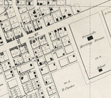 1866 Map of Plainfield Hendricks County Indiana
