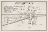 1866 Map of West Milton Hendricks County Indiana