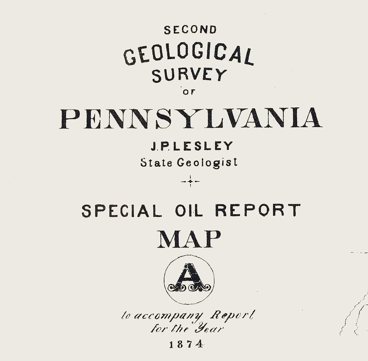 1874 Map of Appalachian Oil Regions