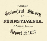 1874 Map of Venango and Warren County Oil District