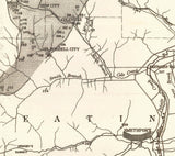 1880 Map of the McKean County Pennsylvania Oil District