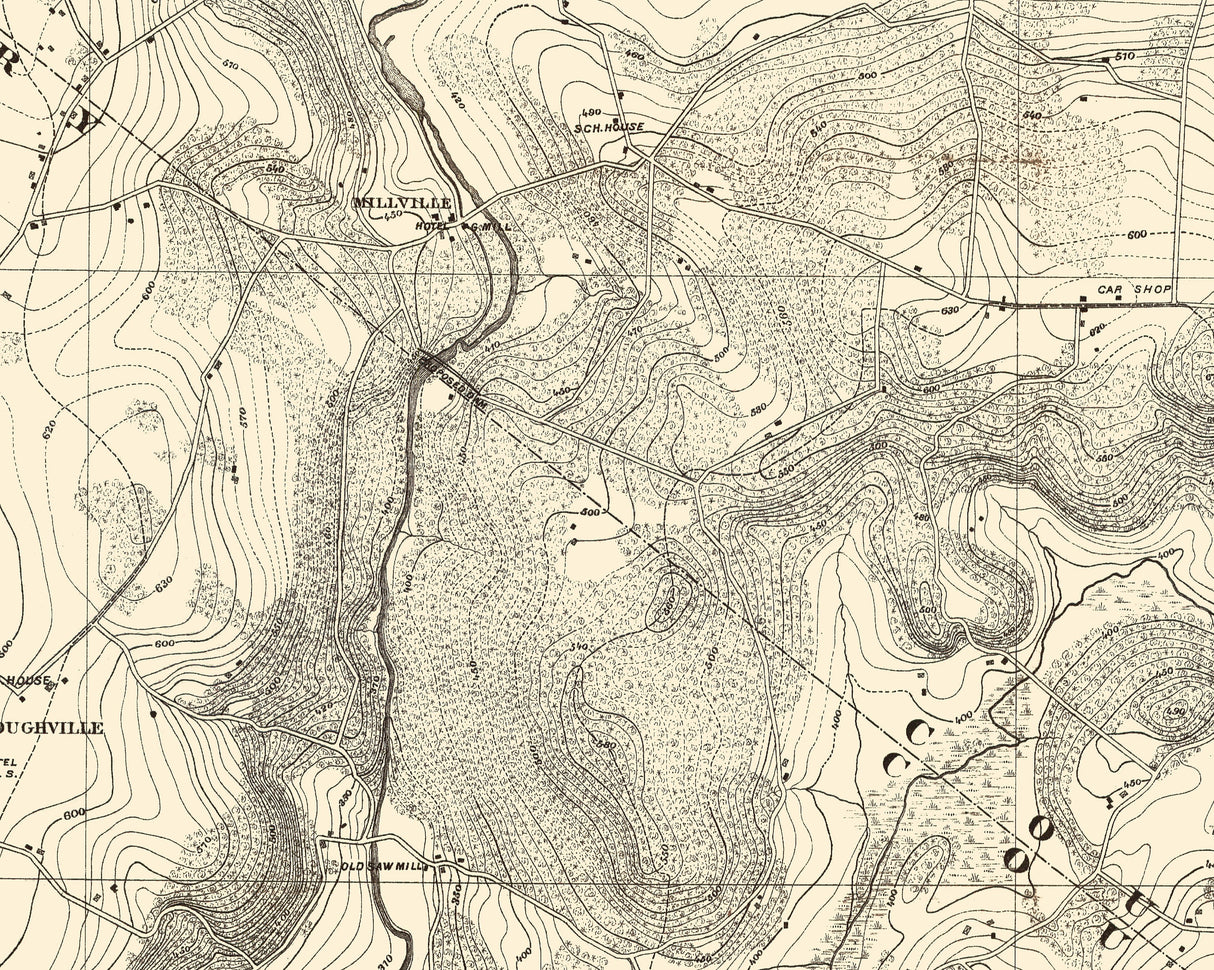 1881 Map of Quakertown Region Bucks County Pennsylvania
