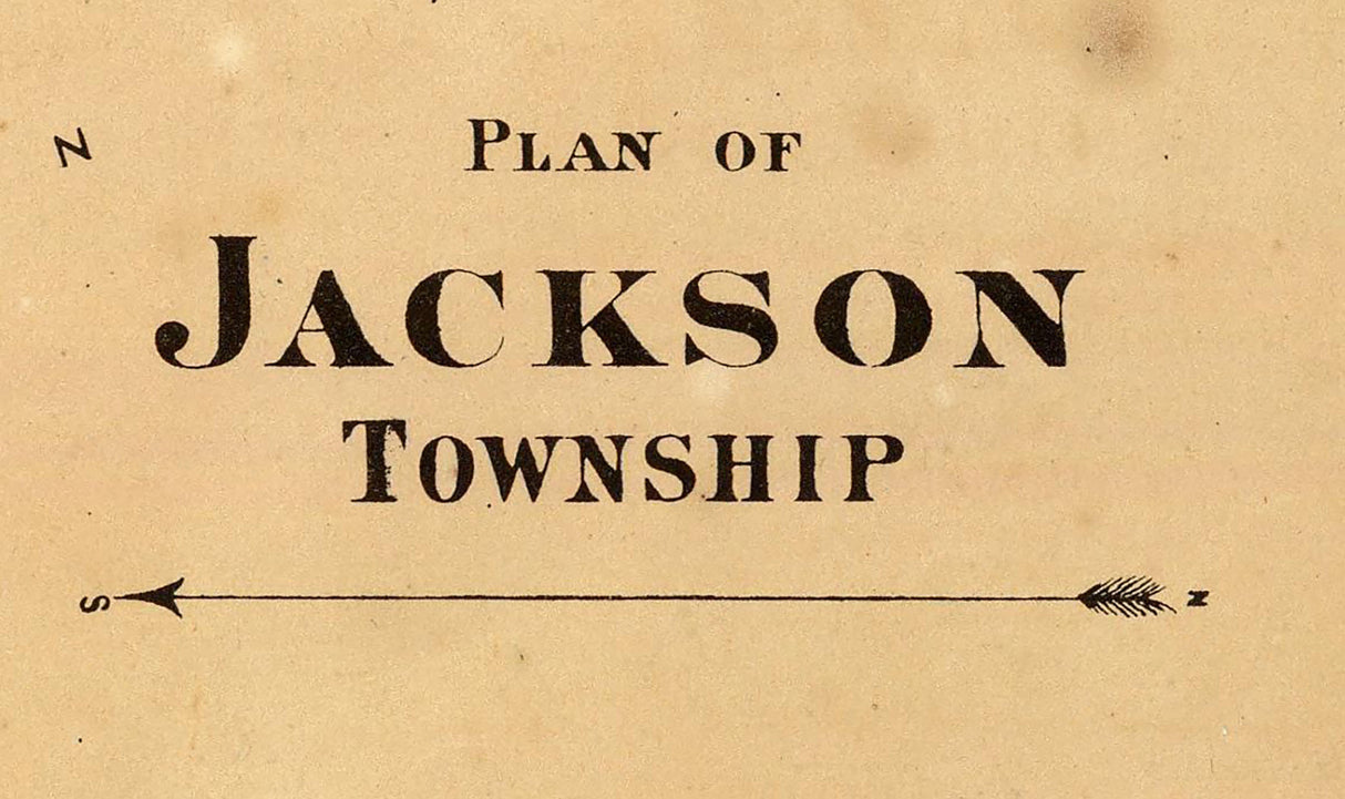 1865 Map of Jackson Township Venango County Pennsylvania Oil Region