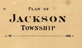 1865 Map of Jackson Township Venango County Pennsylvania Oil Region