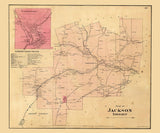 1865 Map of Jackson Township Venango County Pennsylvania Oil Region