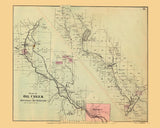 1865 Map of Oil Creek Venango County Pennsylvania Oil Region