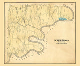 1865 Map of Scrub Grass Township Venango County Pennsylvania Oil Region