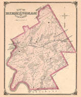 1875 Map of Birmingham Township Delaware County Pennsylvania