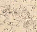 1875 Map of Edgmont Township Delaware County Pennsylvania