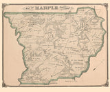 1875 Map of Marple Township Delaware County Pennsylvania