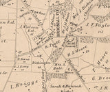 1875 Map of Marple Township Delaware County Pennsylvania