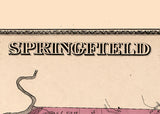 1875 Map of Springfield Township Delaware County Pennsylvania