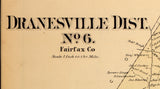 1879 Map of Dranesville District Fairfax County Virginia