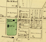 1879 Map of Fairfax Court House Virginia