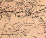 1879 Map of Lee District Fairfax County Virginia