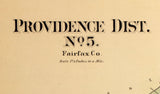 1879 Map of Providence District Fairfax County Virginia