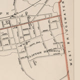 1891 Map of Brockton Massachusetts